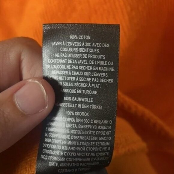 NWT Ted Baker Orange Millom Long Sleeve Textured Half Zip - Size 5 (L) - Picture 5 of 5